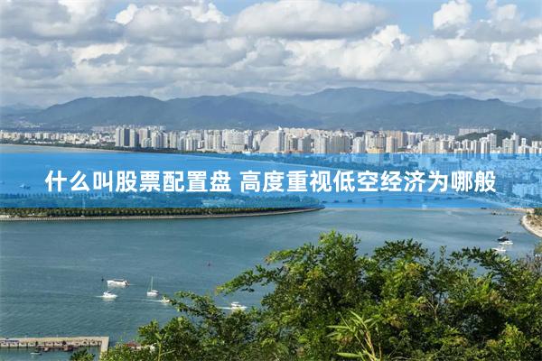 什么叫股票配置盘 高度重视低空经济为哪般
