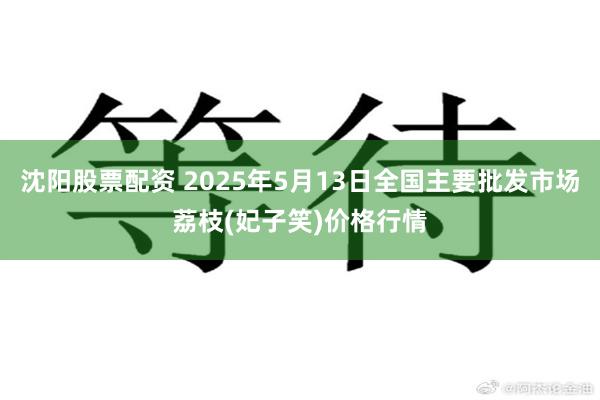 沈阳股票配资 2025年5月13日全国主要批发市场荔枝(妃子笑)价格行情